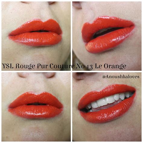 ysl 13 le orange limited|YSL pur couture review.